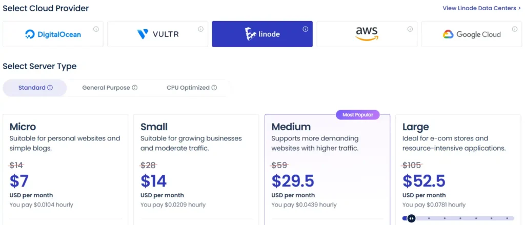 Cloudways Linode Pricing