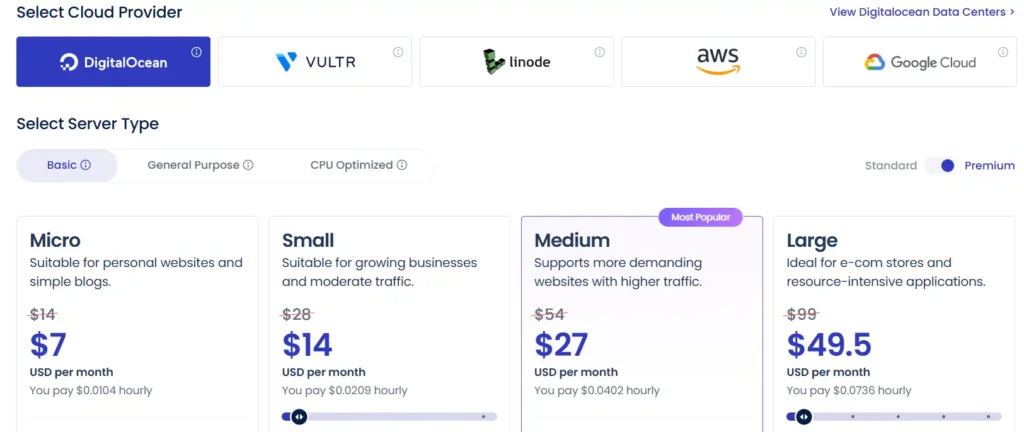 Cloudways Pricing Plans