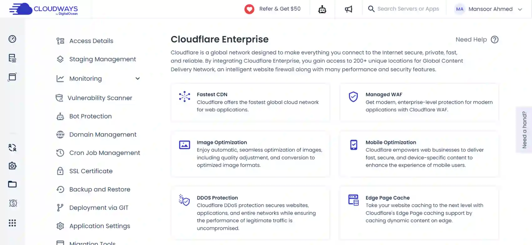 Cloudways Security Features